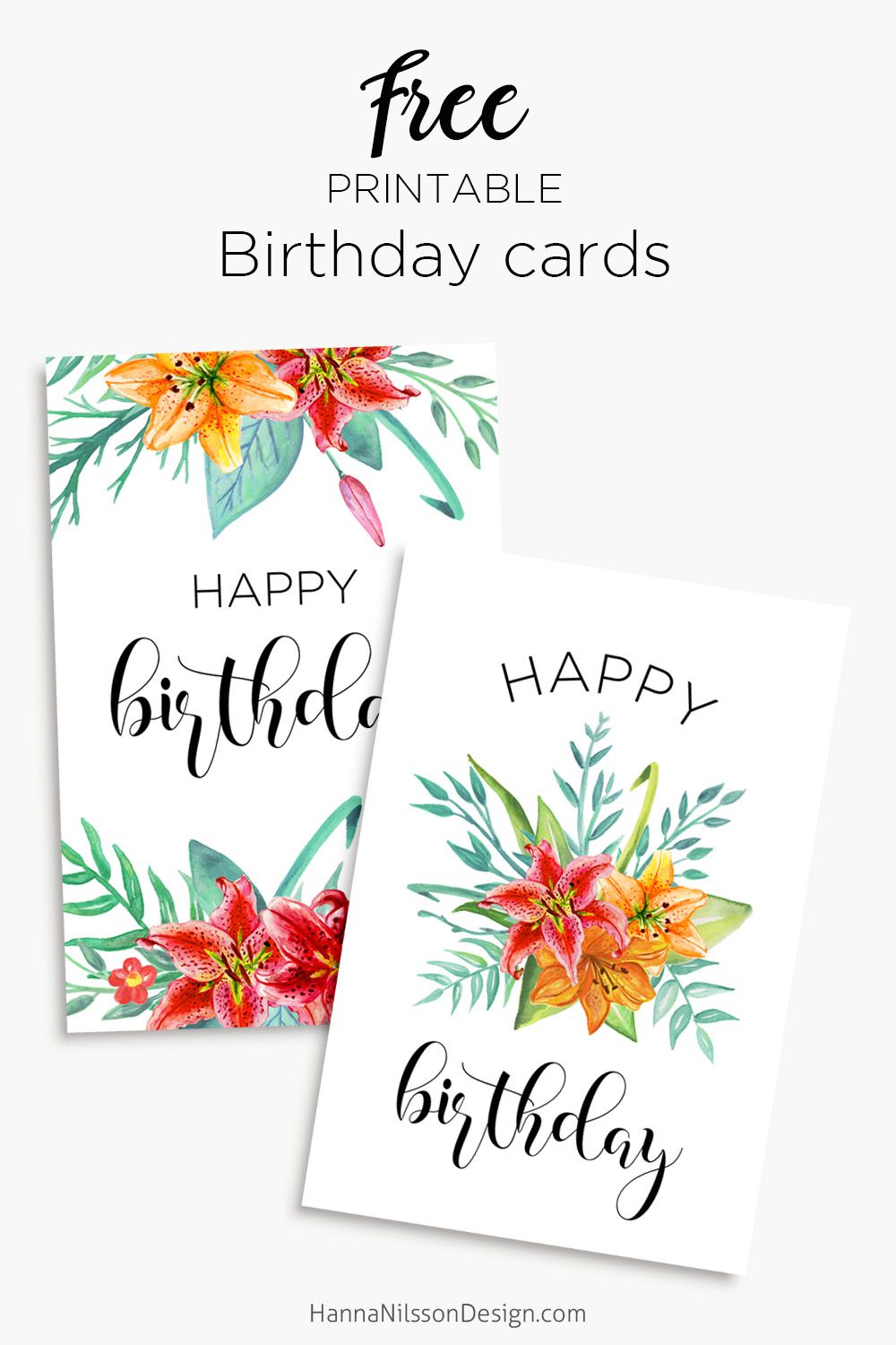 80 Foldable Free Printable Birthday Card 7