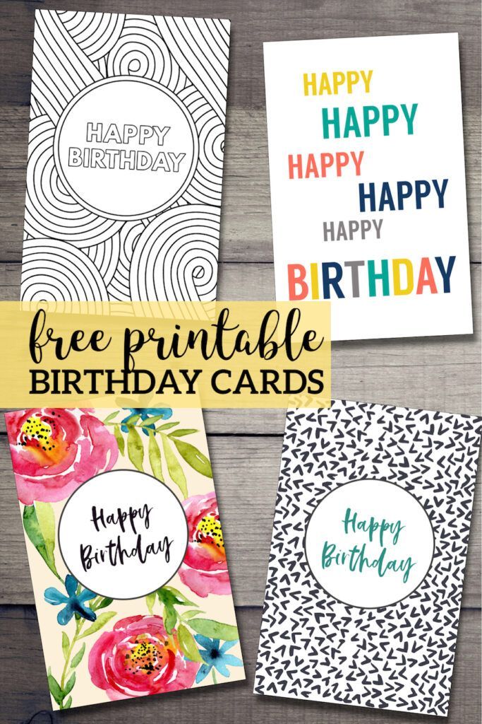80 Foldable Free Printable Birthday Card 71