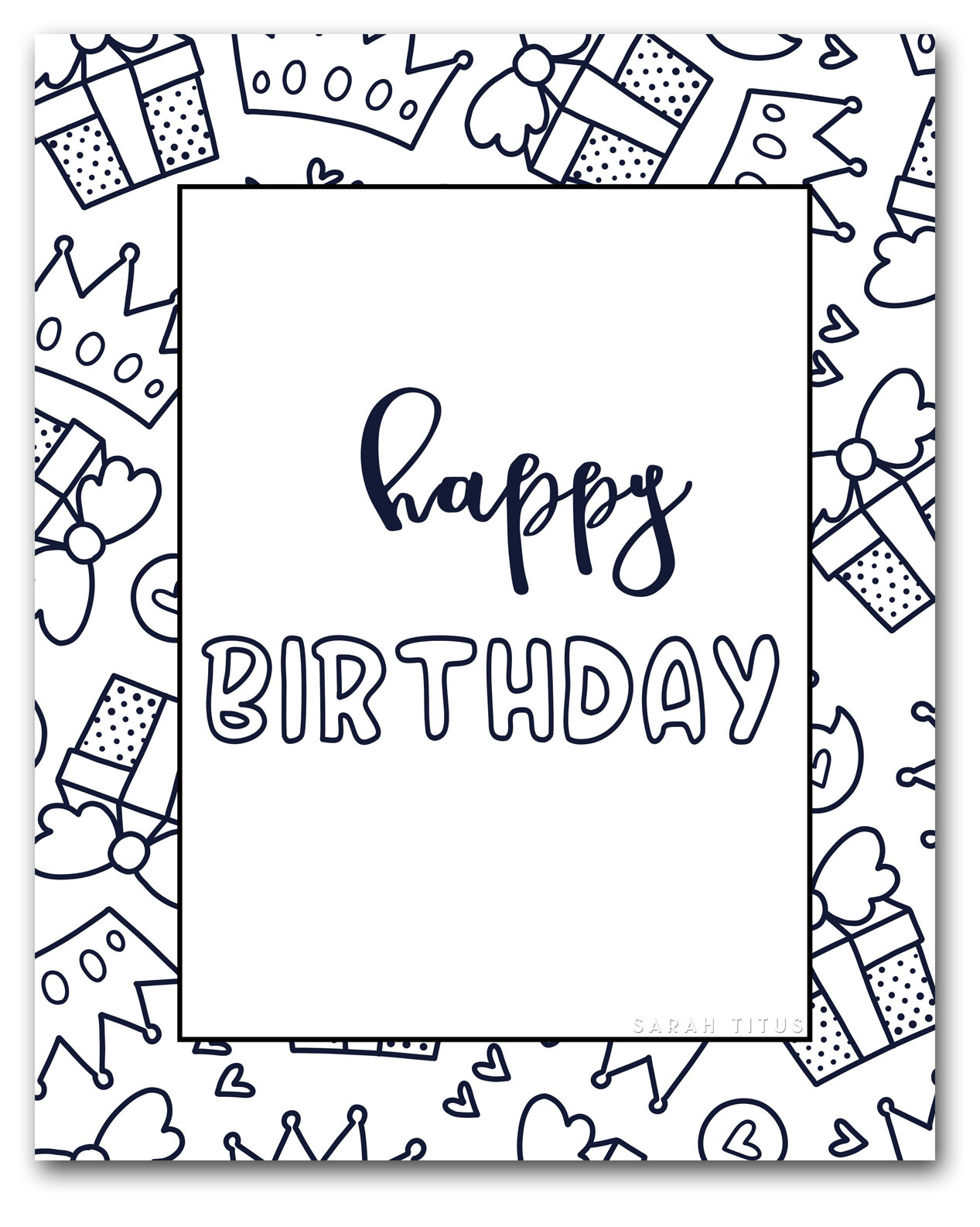80 Foldable Free Printable Birthday Card 72