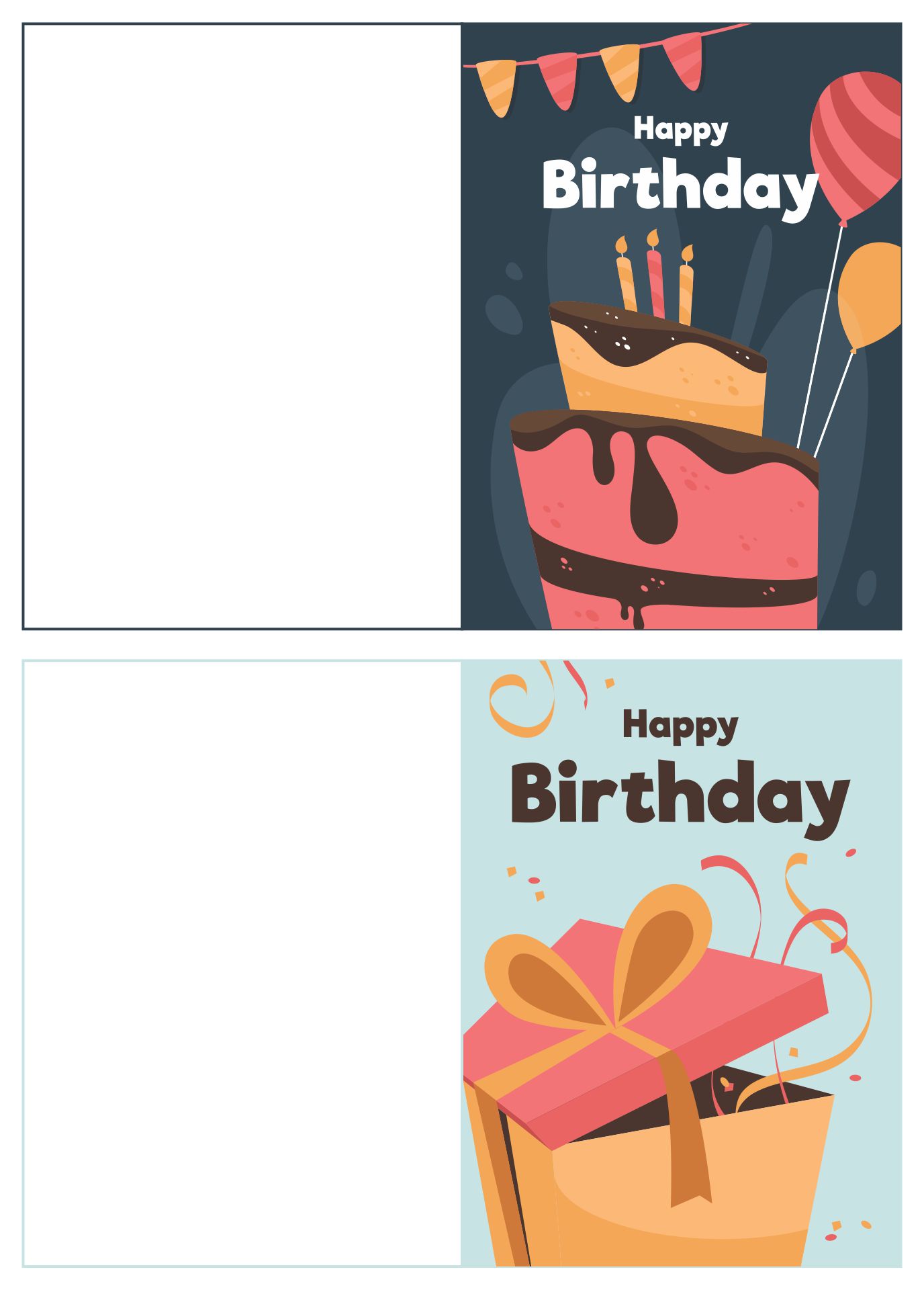 80 Foldable Free Printable Birthday Card 77