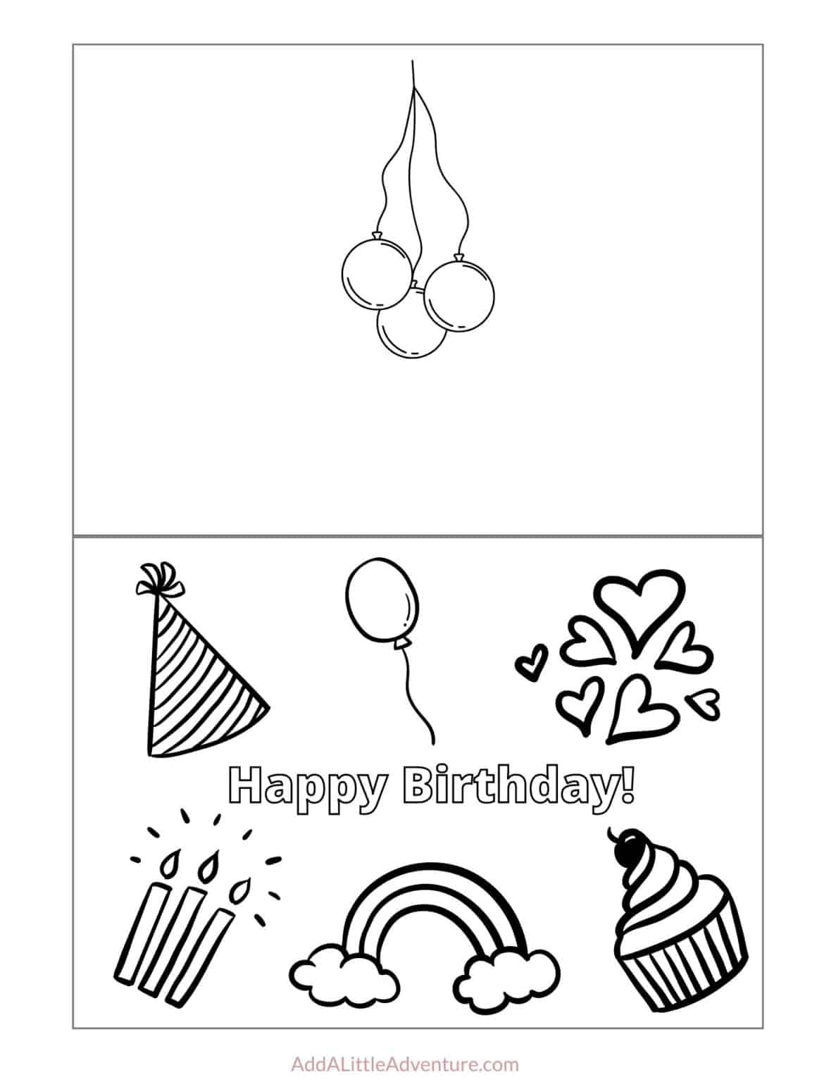 80 Foldable Free Printable Birthday Card 91