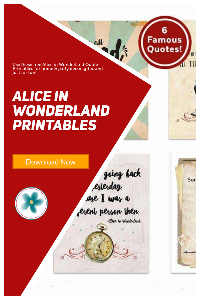 80 Free Alice In Wonderland Printables 53