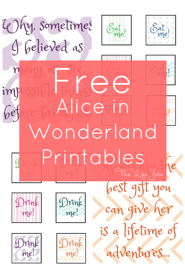 80 Free Alice In Wonderland Printables 54