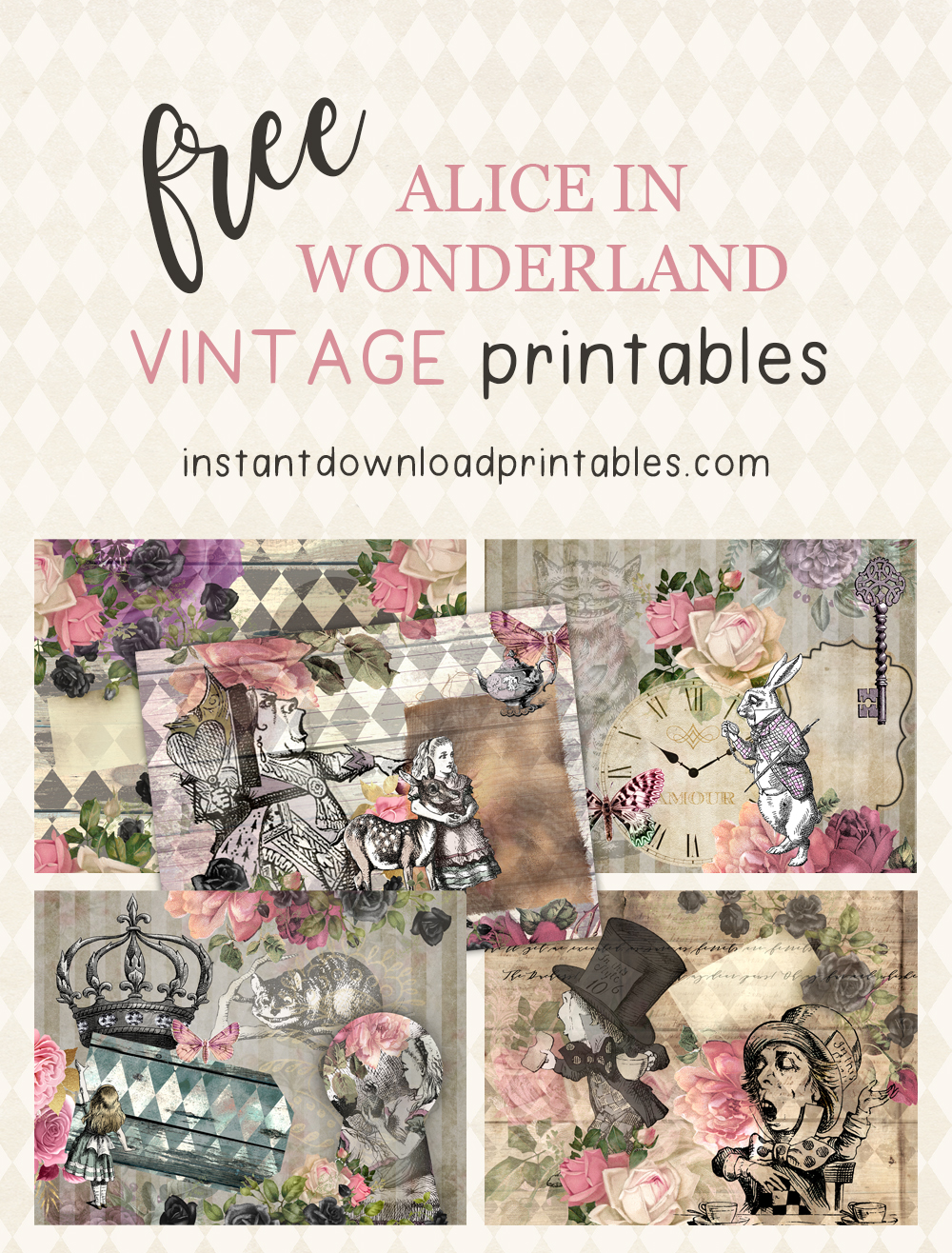 80 Free Alice In Wonderland Printables 75