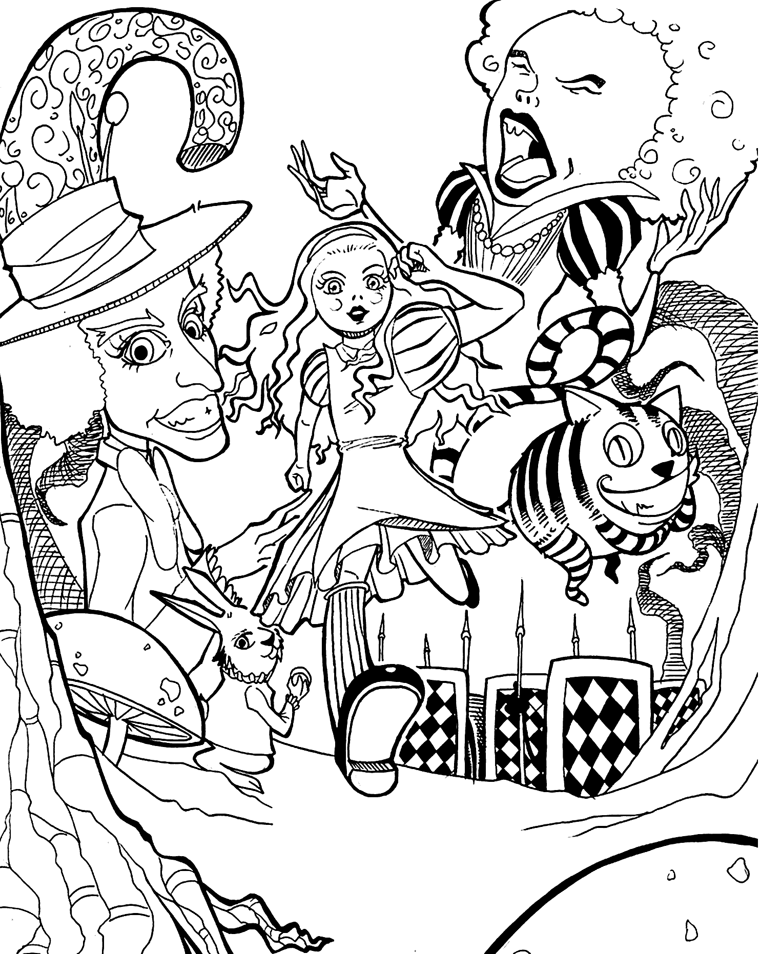 80 Free Alice In Wonderland Printables 87