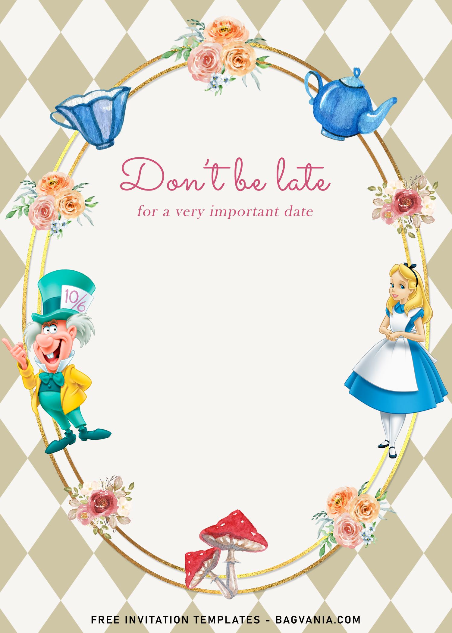 80 Free Alice In Wonderland Printables 9