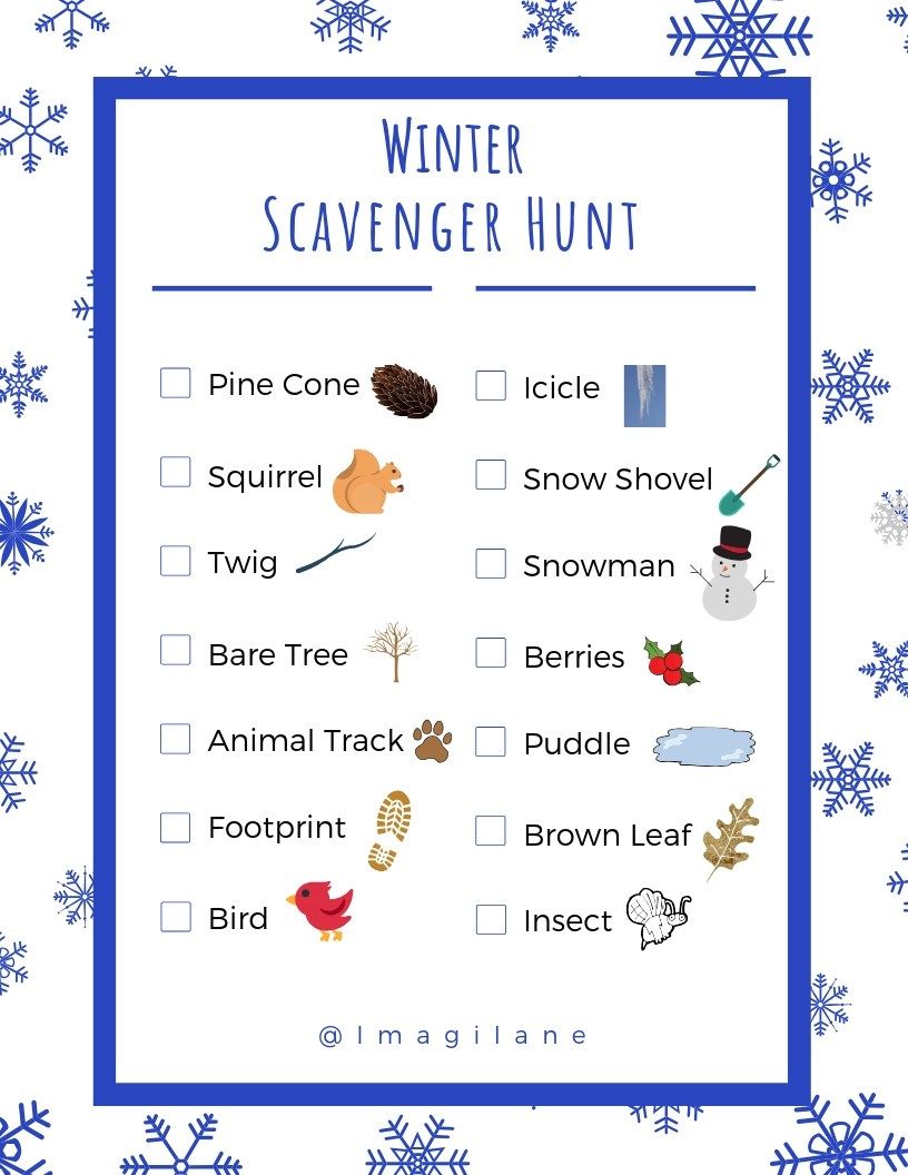 80 Free Nature Scavenger Hunt Printable 12