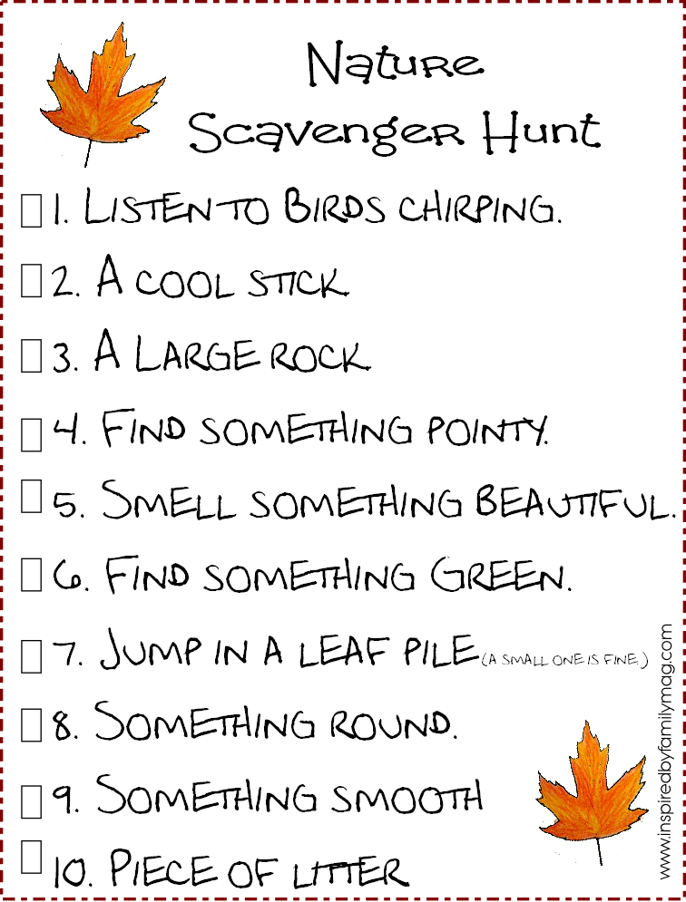 80 Free Nature Scavenger Hunt Printable 15