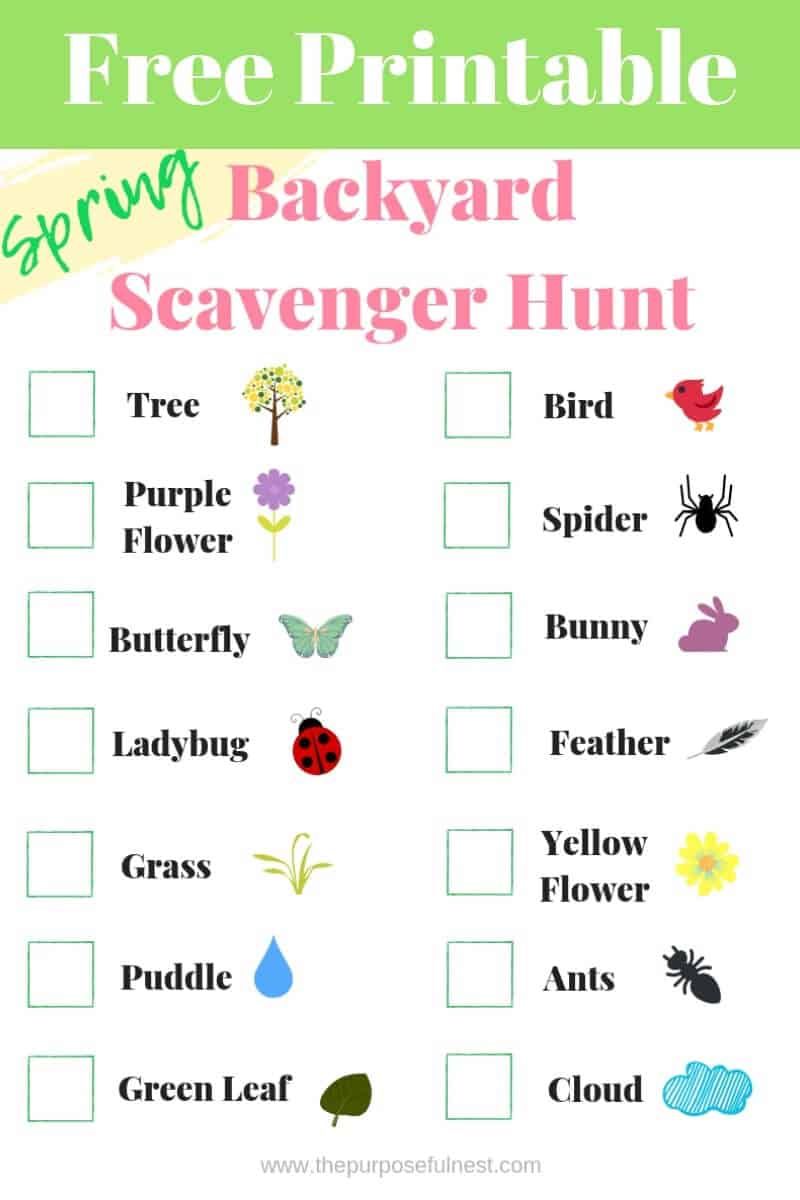 80 Free Nature Scavenger Hunt Printable 20