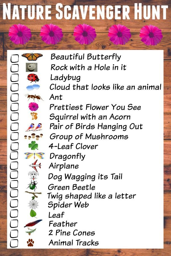 80 Free Nature Scavenger Hunt Printable 43