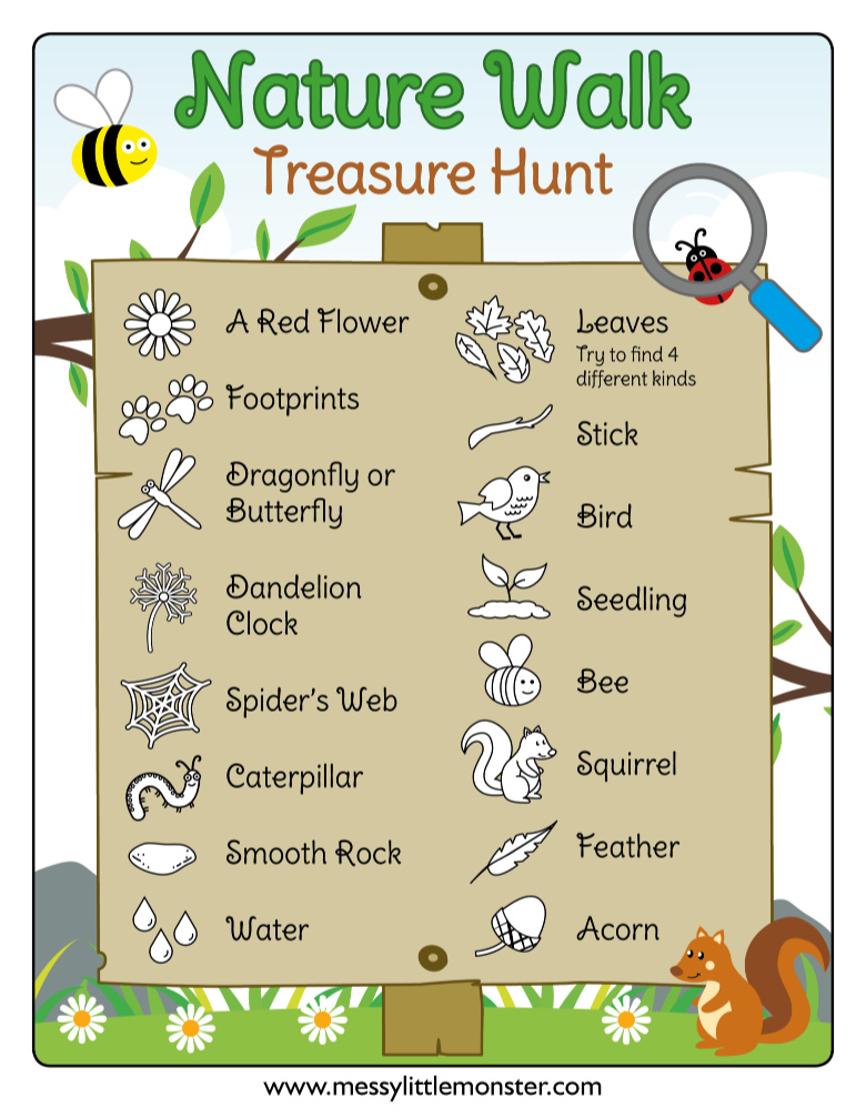 80 Free Nature Scavenger Hunt Printable 48
