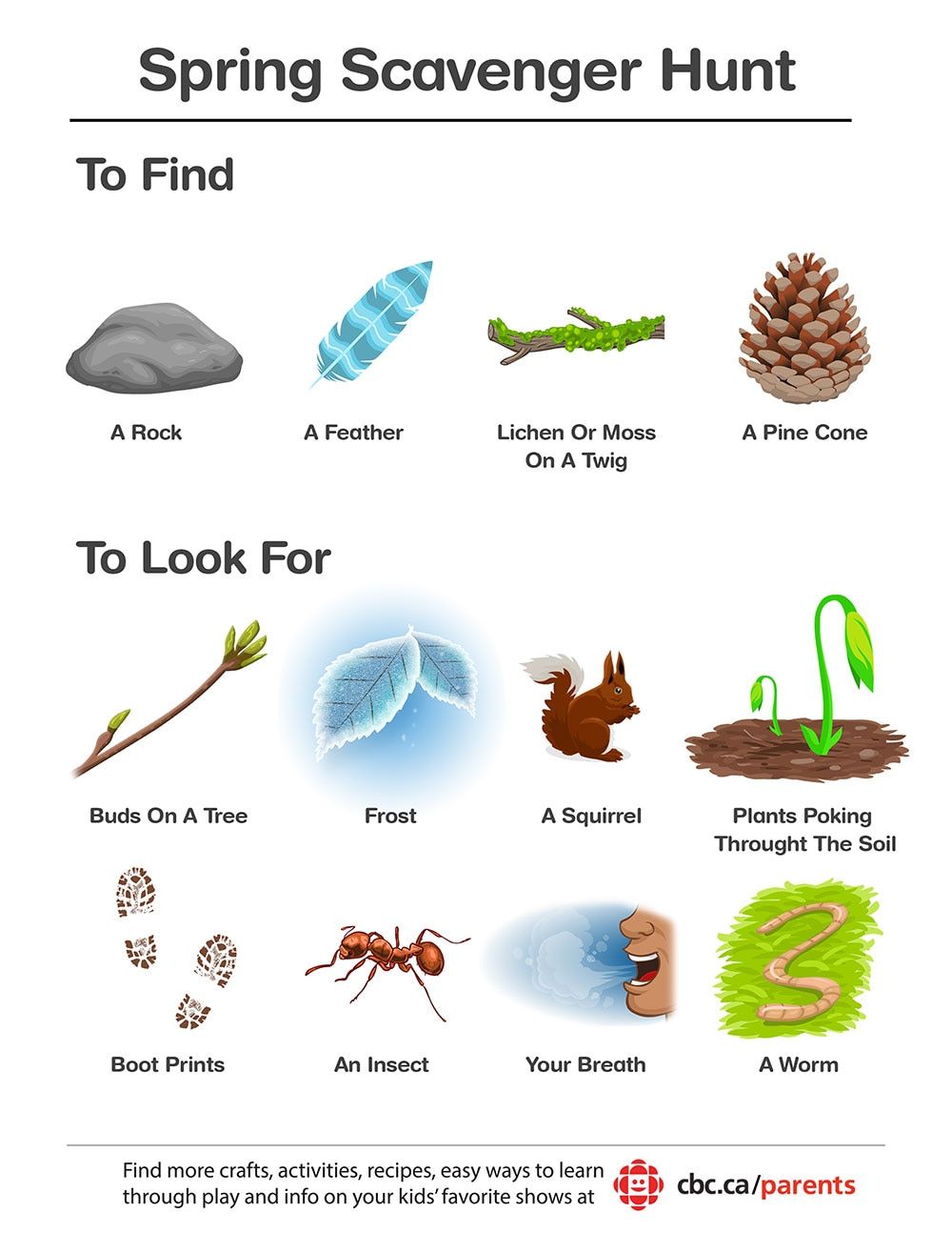 80 Free Nature Scavenger Hunt Printable 53