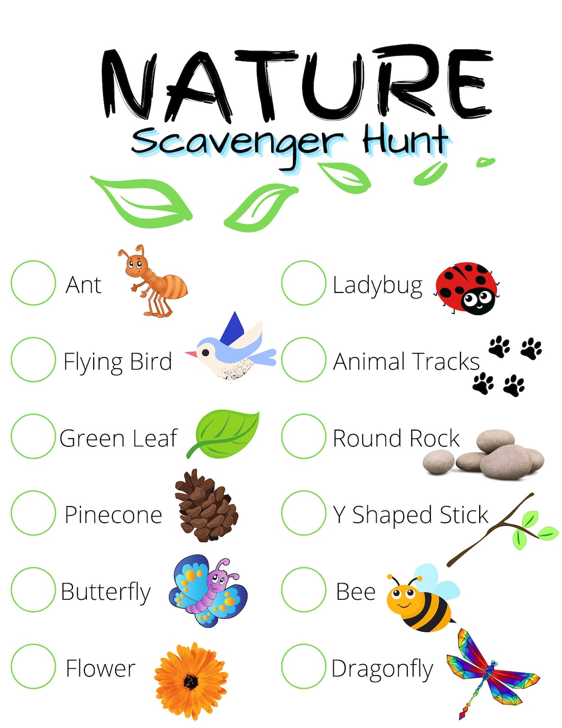 80 Free Nature Scavenger Hunt Printable 72