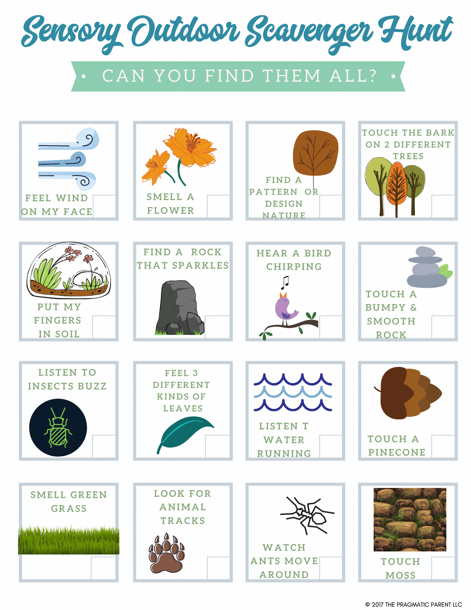 80 Free Nature Scavenger Hunt Printable 75
