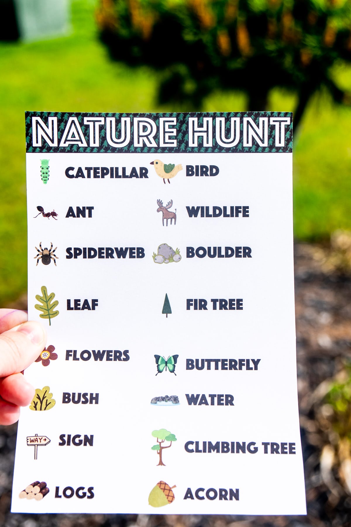 80 Free Nature Scavenger Hunt Printable 90
