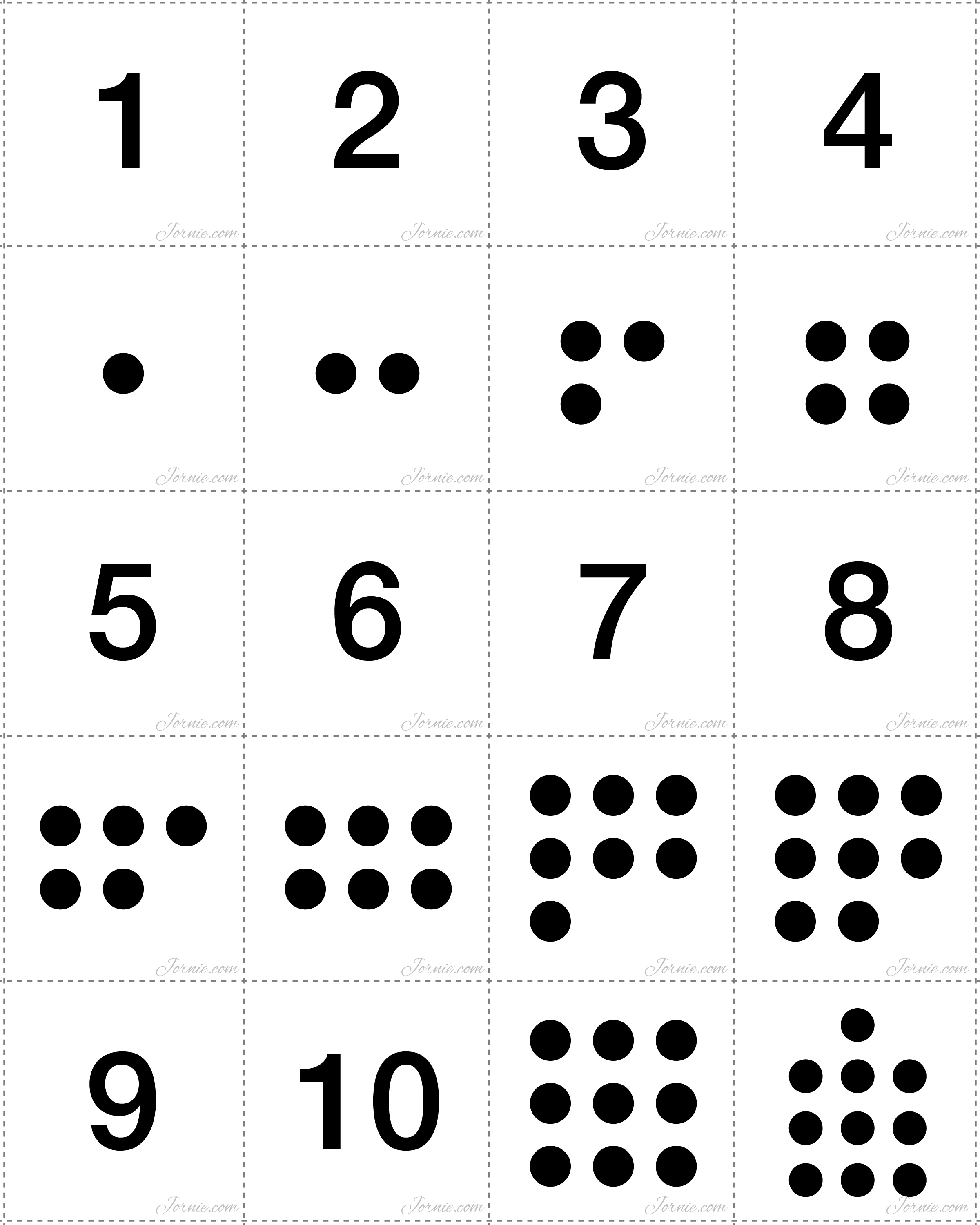 80 Free Printable Numbers 1-10 18
