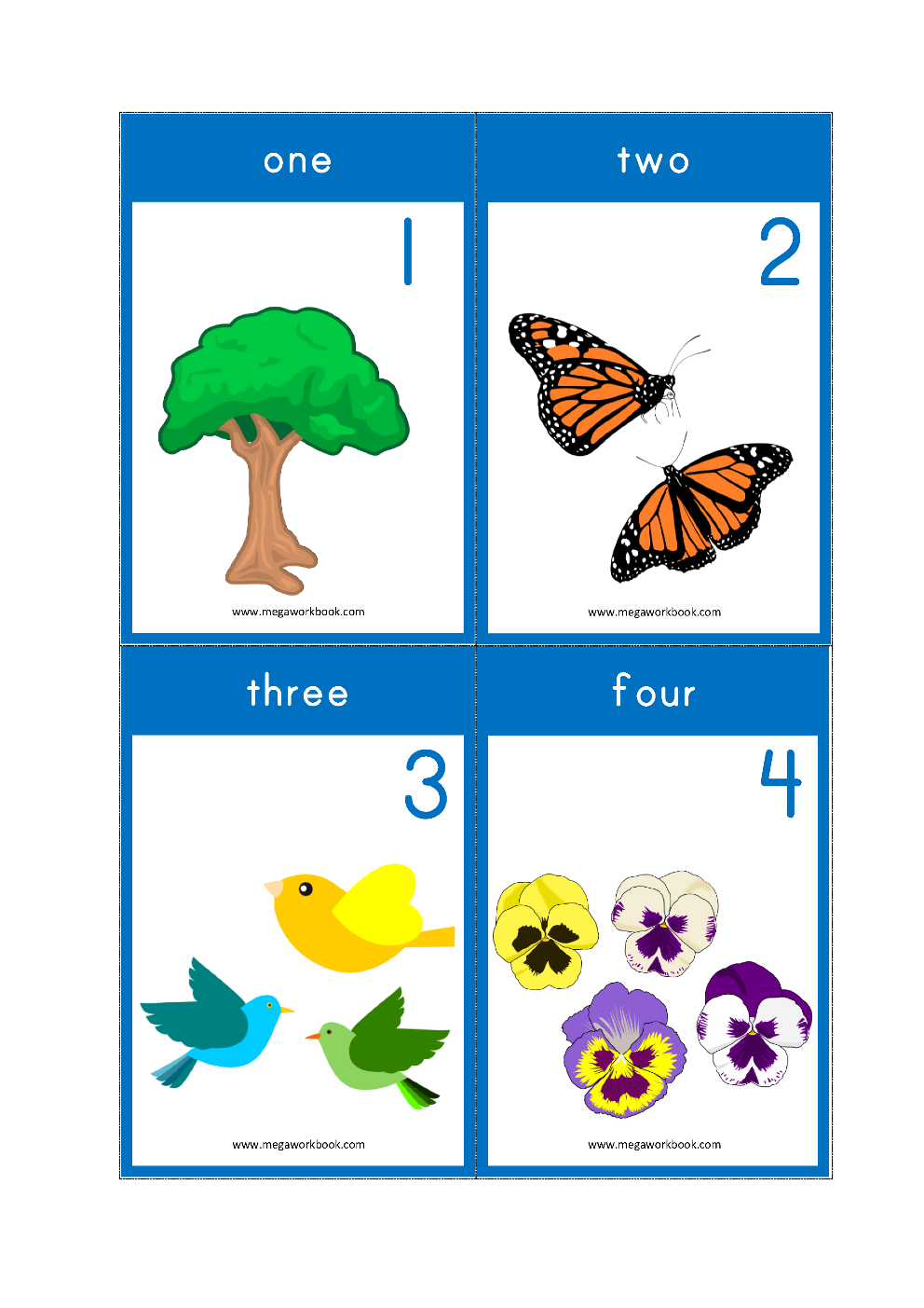 80 Free Printable Numbers 1-10 2