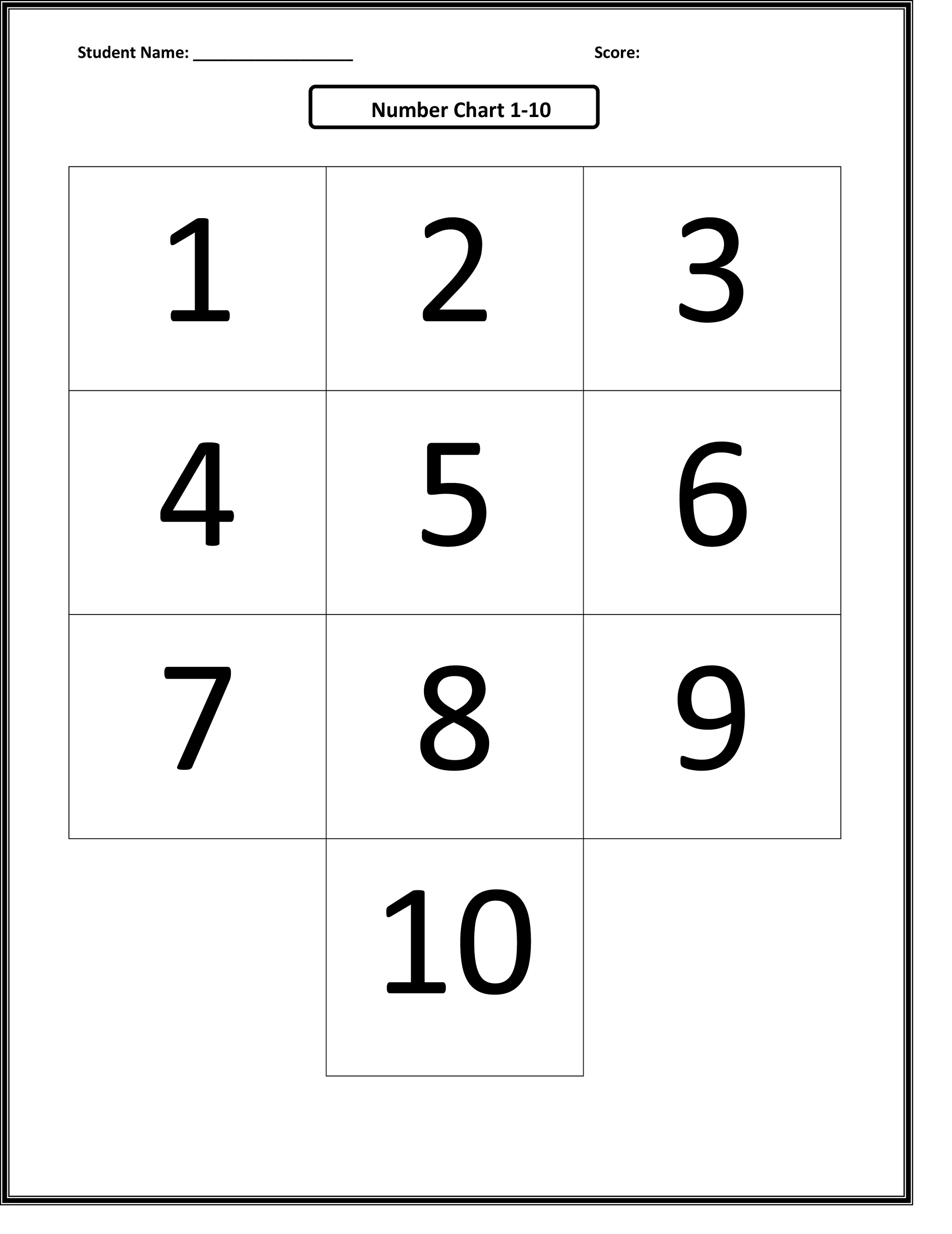 80 Free Printable Numbers 1-10 26