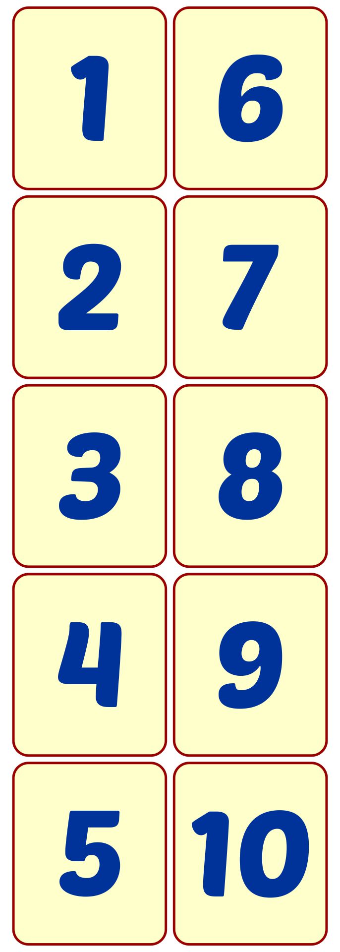 80 Free Printable Numbers 1-10 31