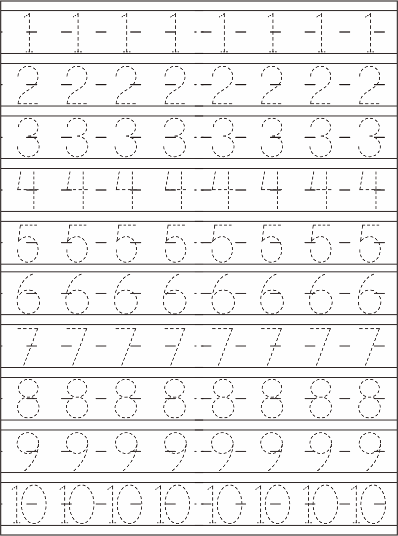 80 Free Printable Numbers 1-10 33
