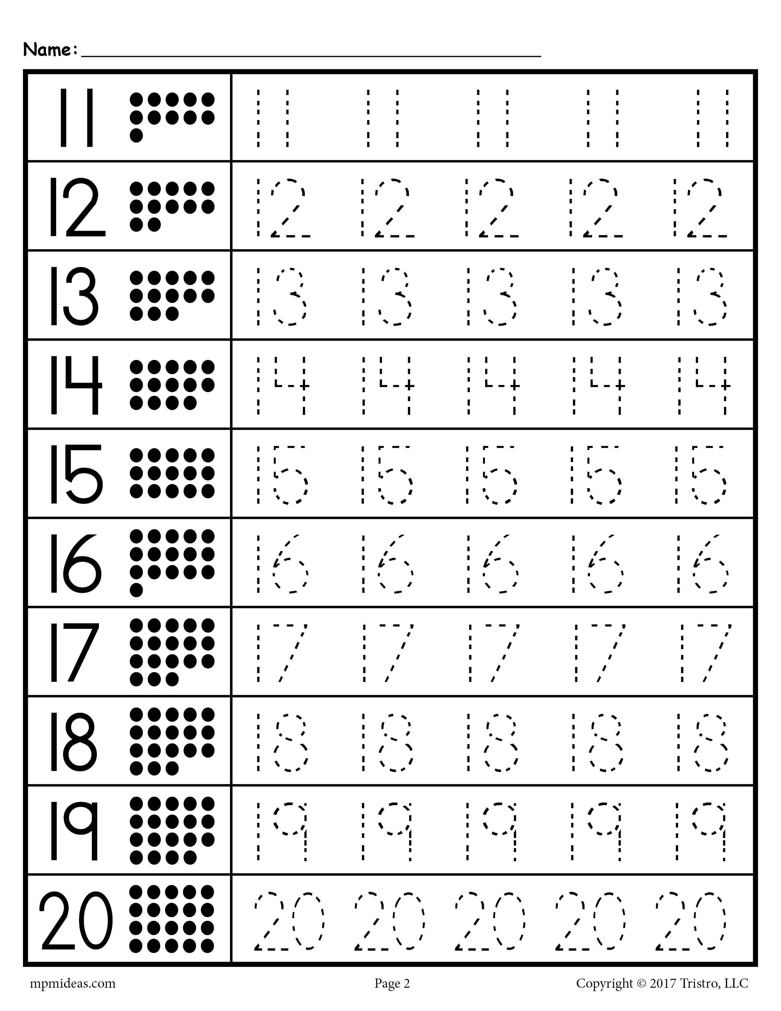 80 Free Printable Numbers 1-10 34