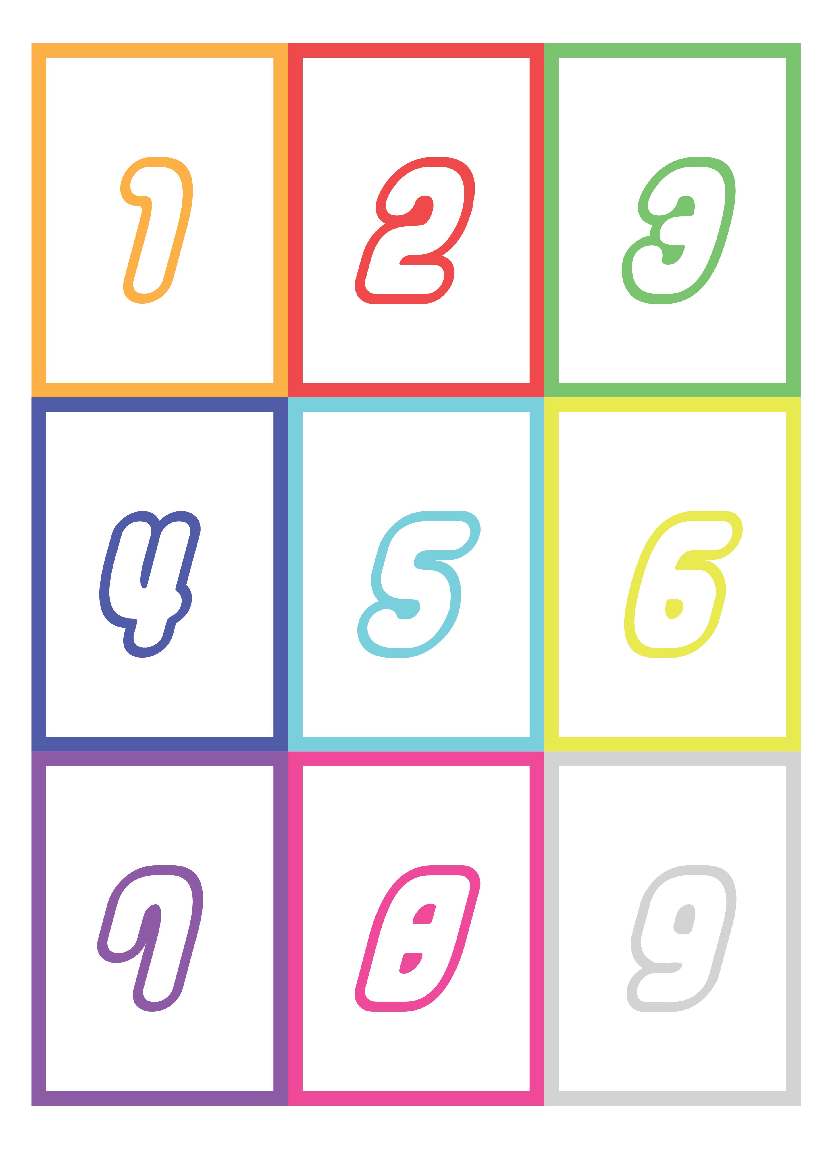 80 Free Printable Numbers 1-10 4