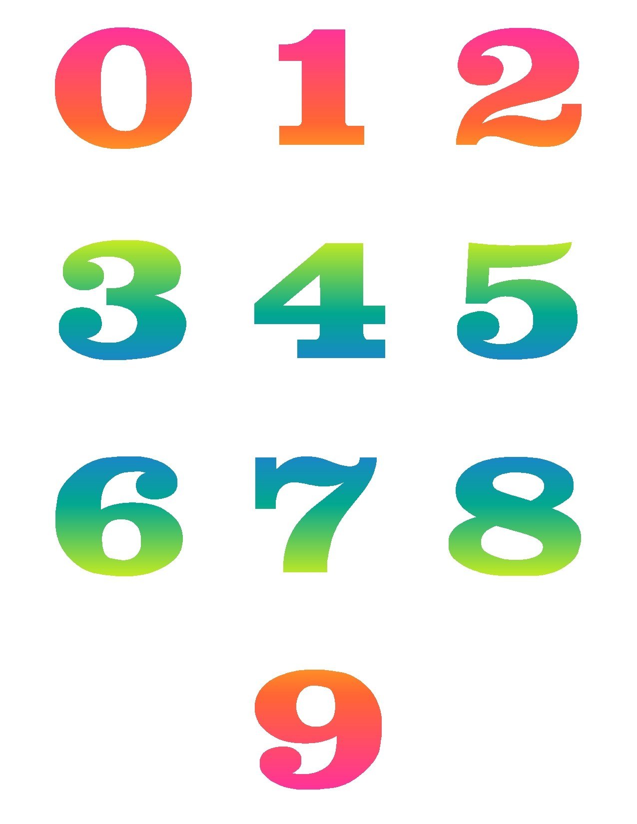 80 Free Printable Numbers 1-10 47
