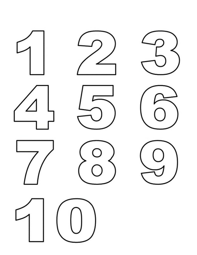 80 Free Printable Numbers 1-10 48