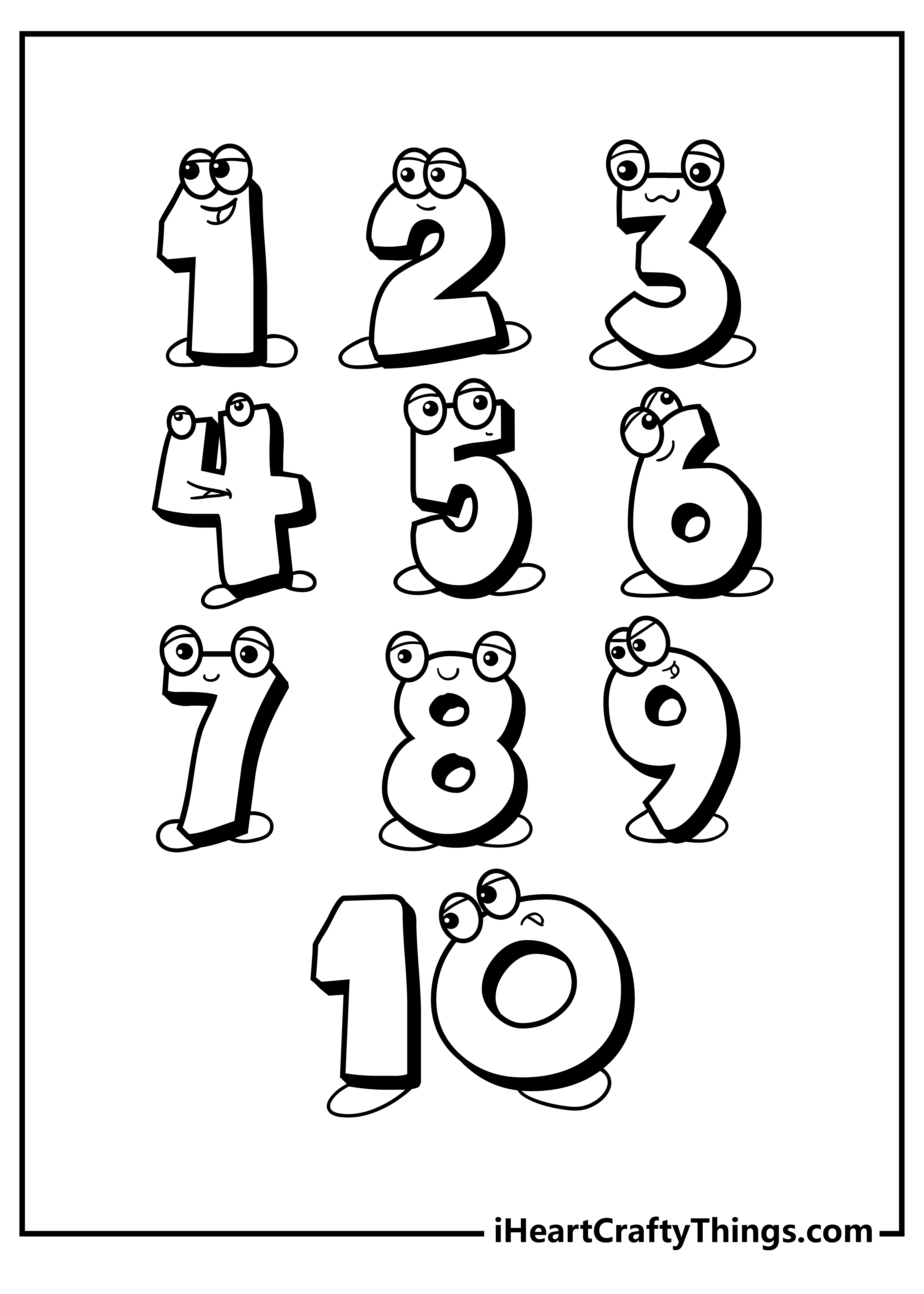 80 Free Printable Numbers 1-10 58