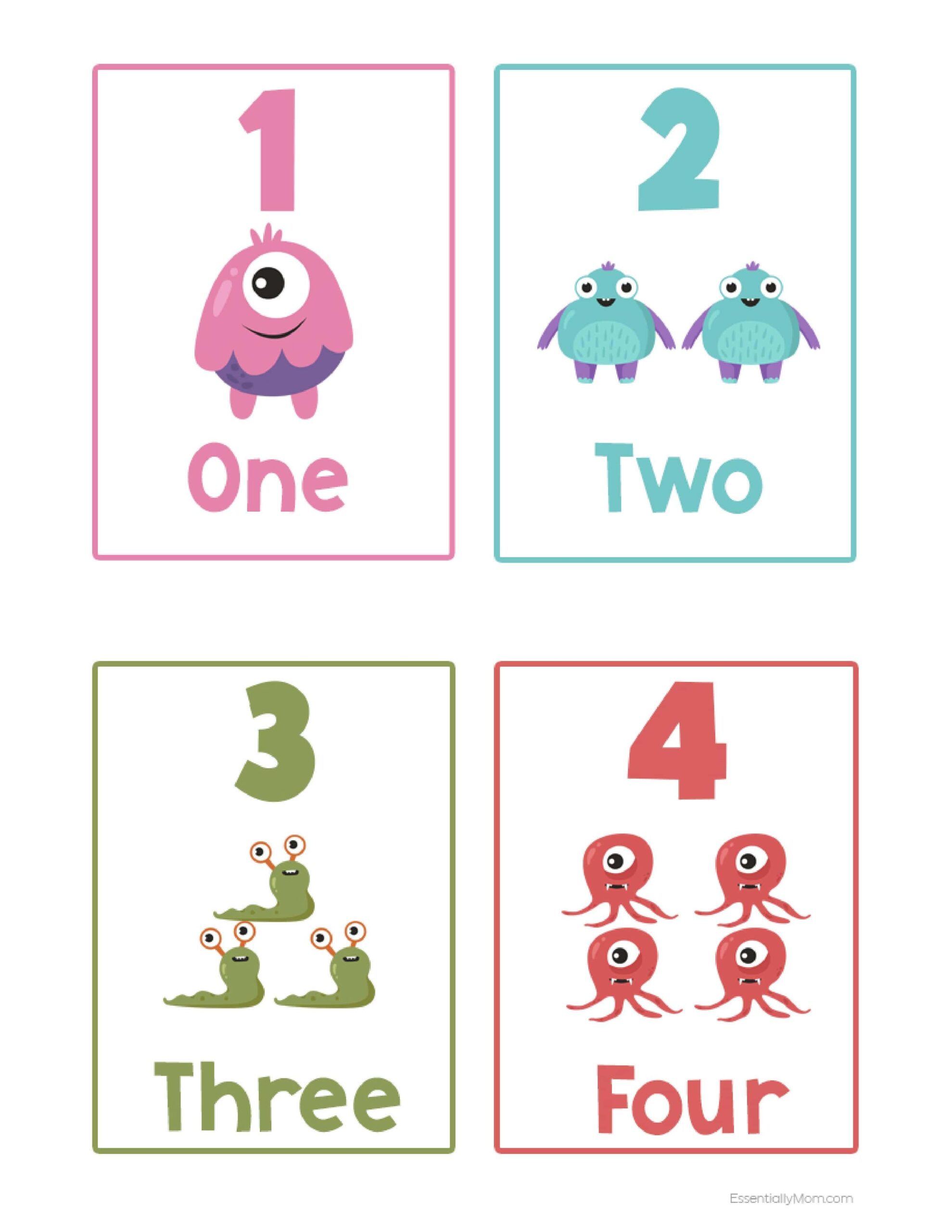 80 Free Printable Numbers 1-10 72
