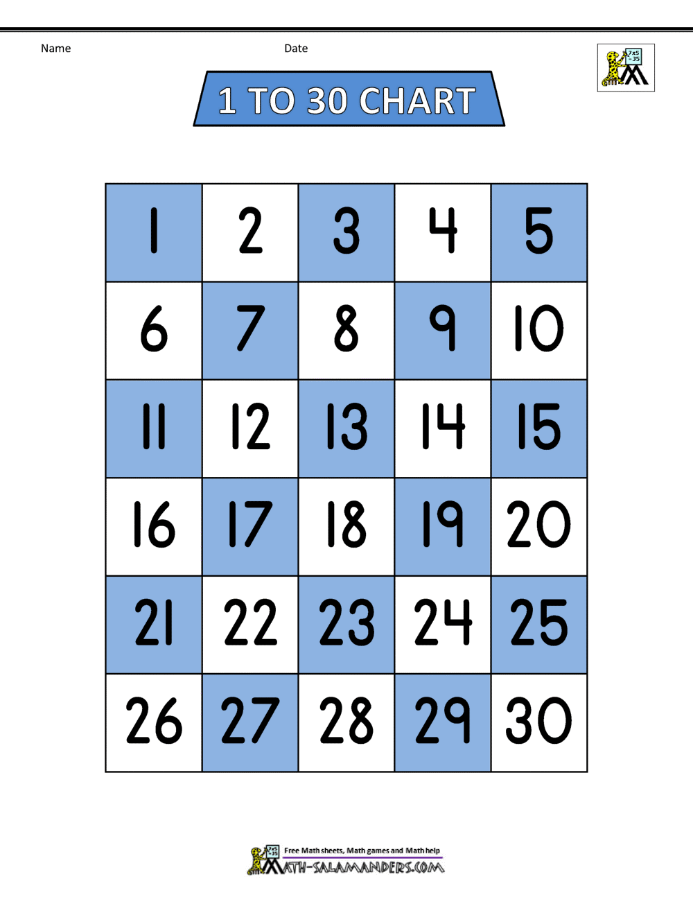 80 Free Printable Numbers 1-10 73