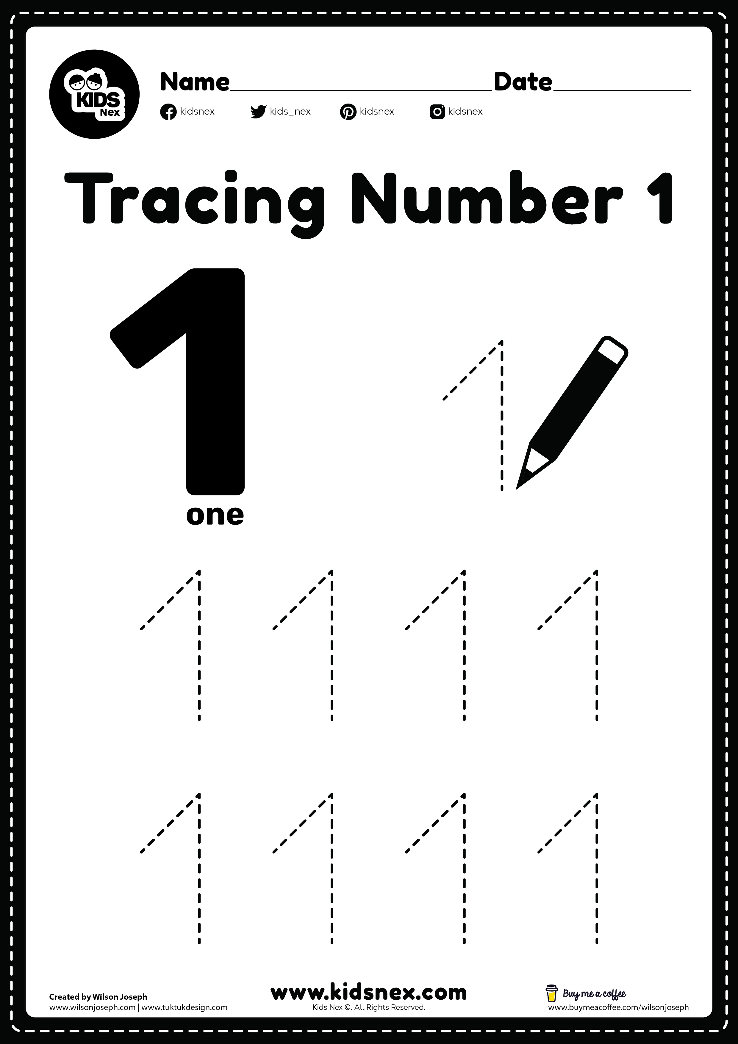80 Free Printable Numbers 1-10 80