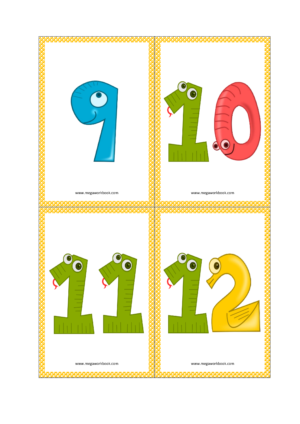 80 Free Printable Numbers 1-10 89