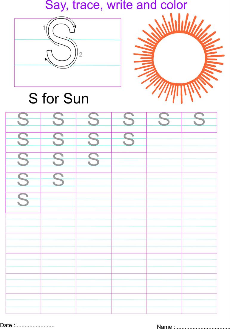 80 Letters S Printable Worksheets 30