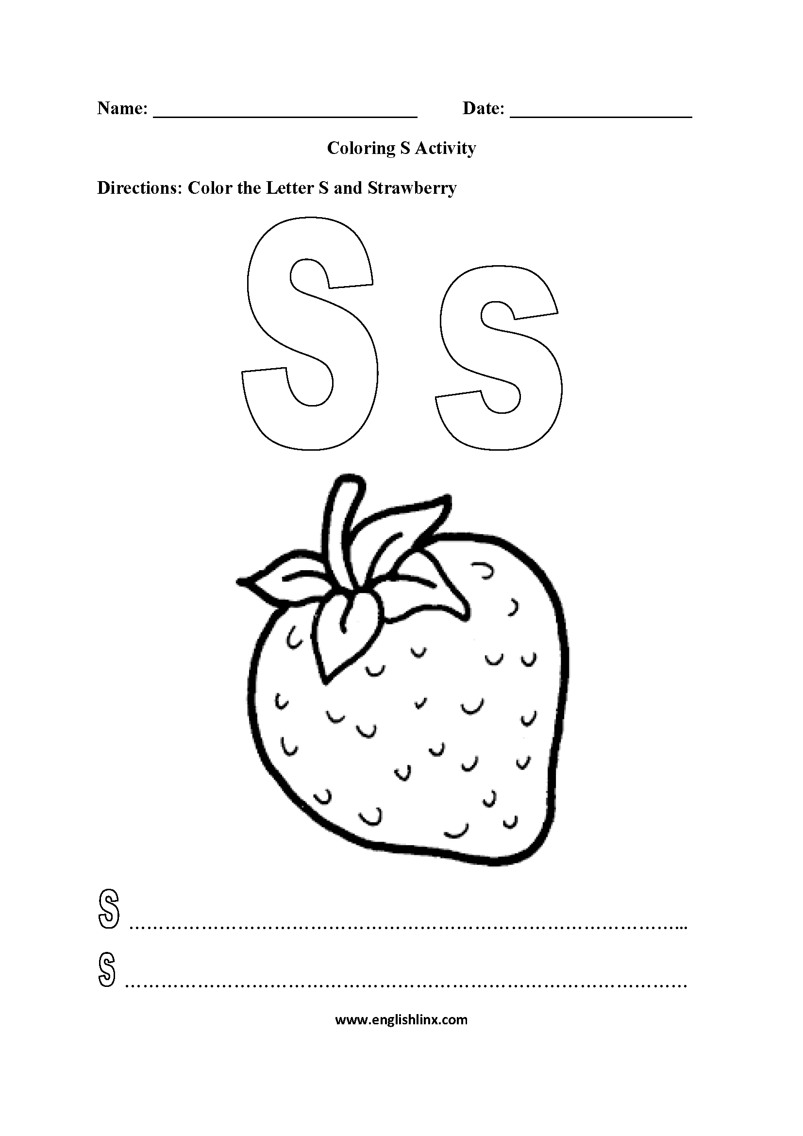 80 Letters S Printable Worksheets 45