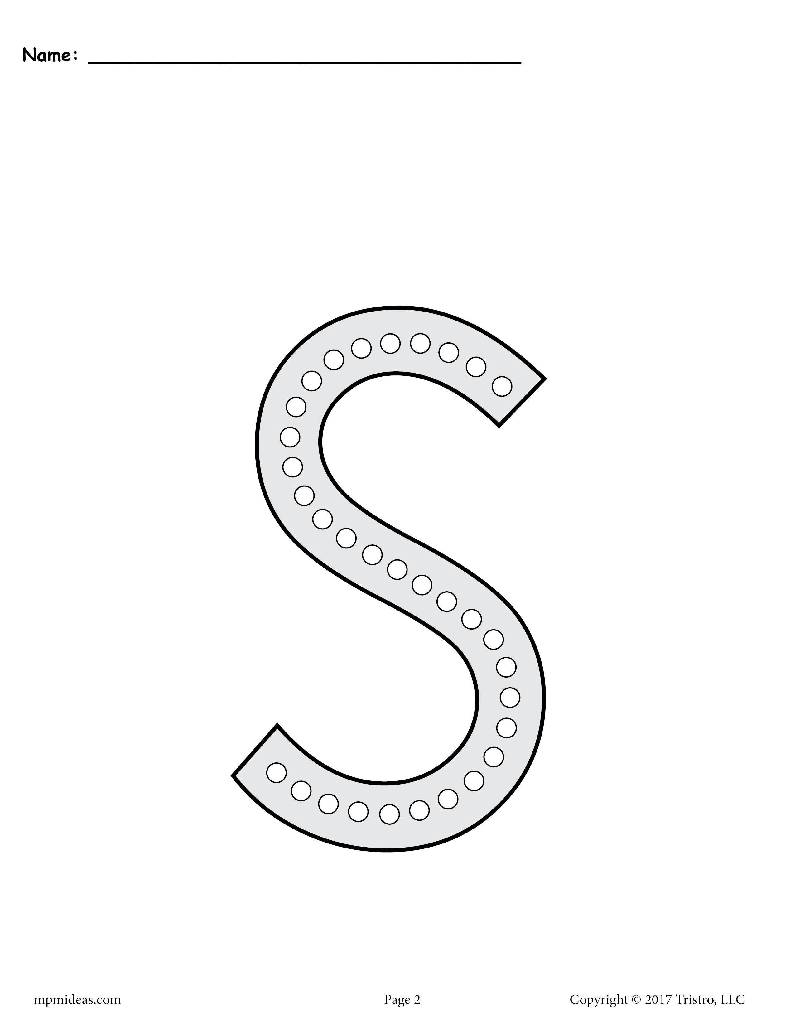 80 Letters S Printable Worksheets 60