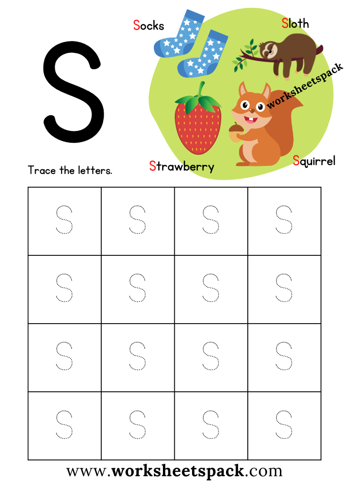 80 Letters S Printable Worksheets 77