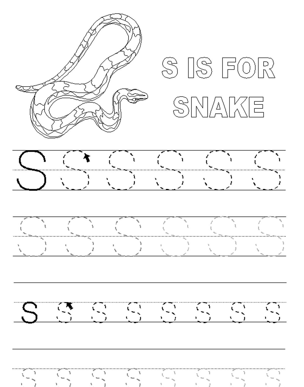 80 Letters S Printable Worksheets 83