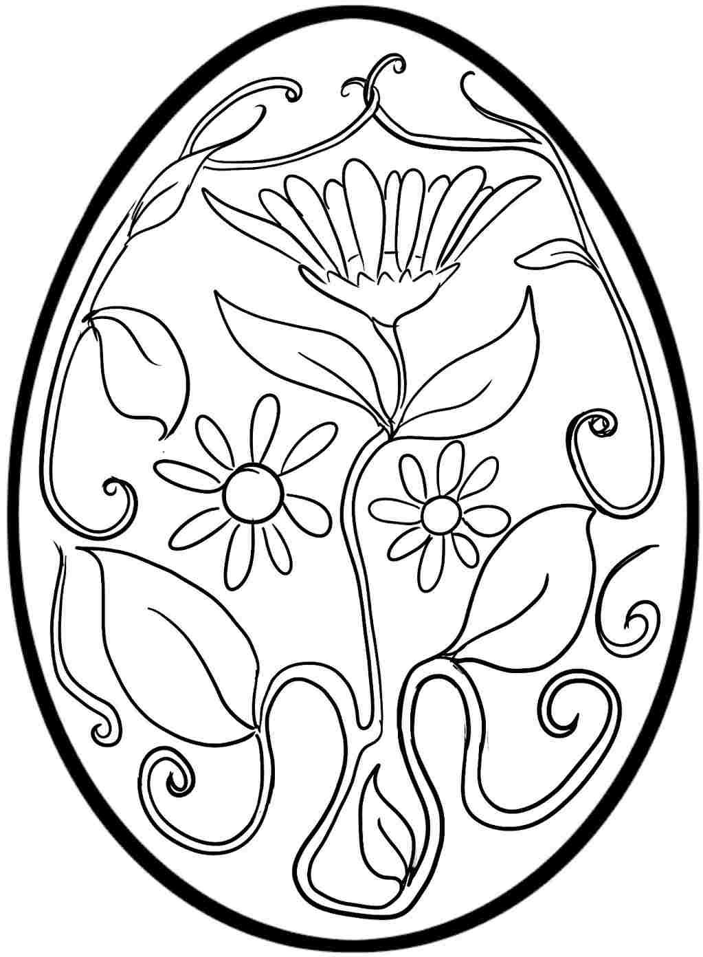 80 Printable Coloring Easter Pictures 12
