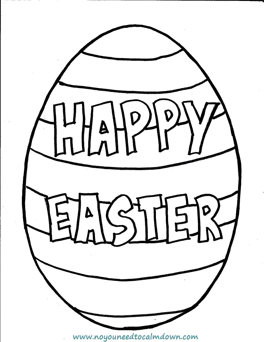 80 Printable Coloring Easter Pictures 19