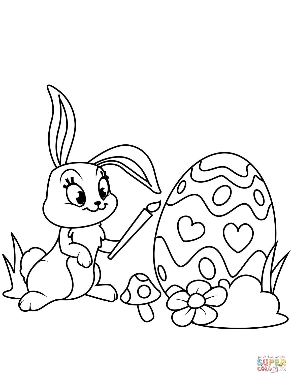 80 Printable Coloring Easter Pictures 25