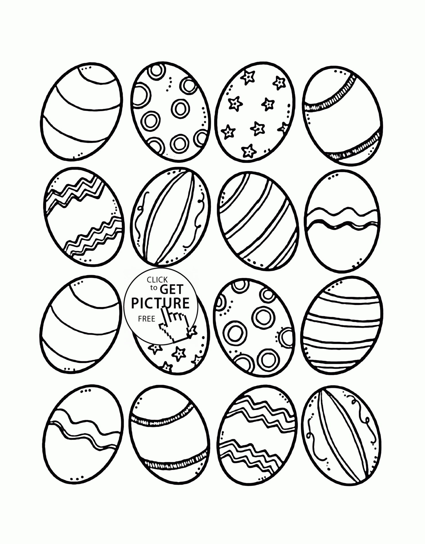 80 Printable Coloring Easter Pictures 35