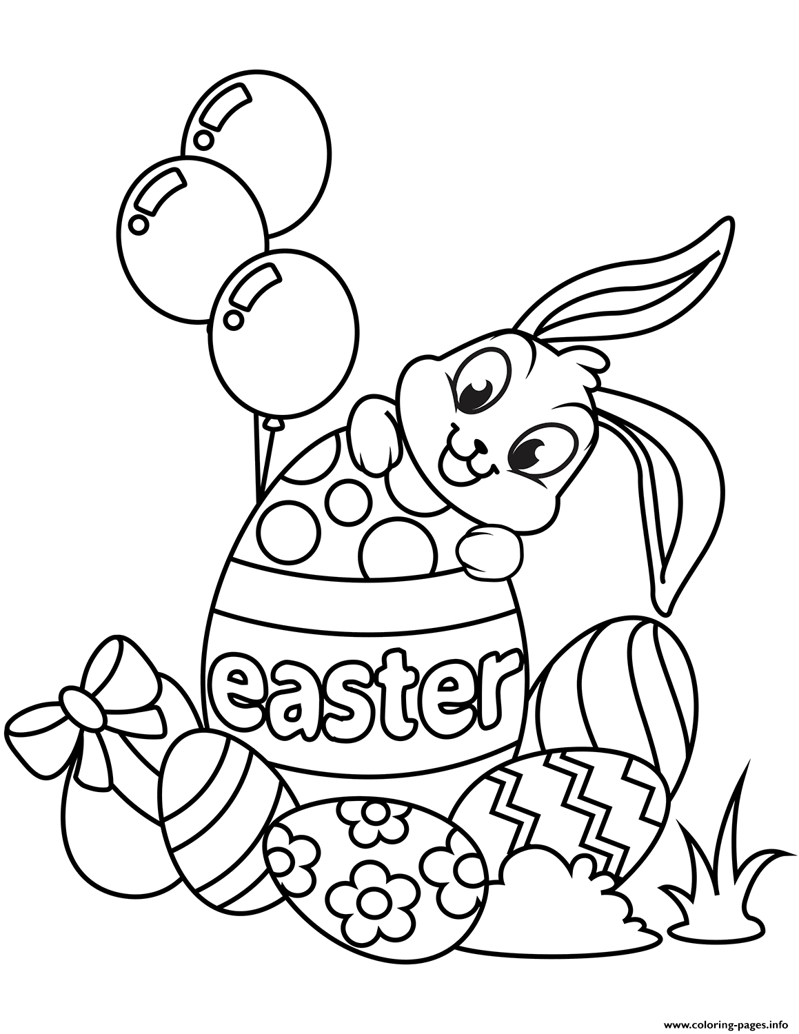 80 Printable Coloring Easter Pictures 36