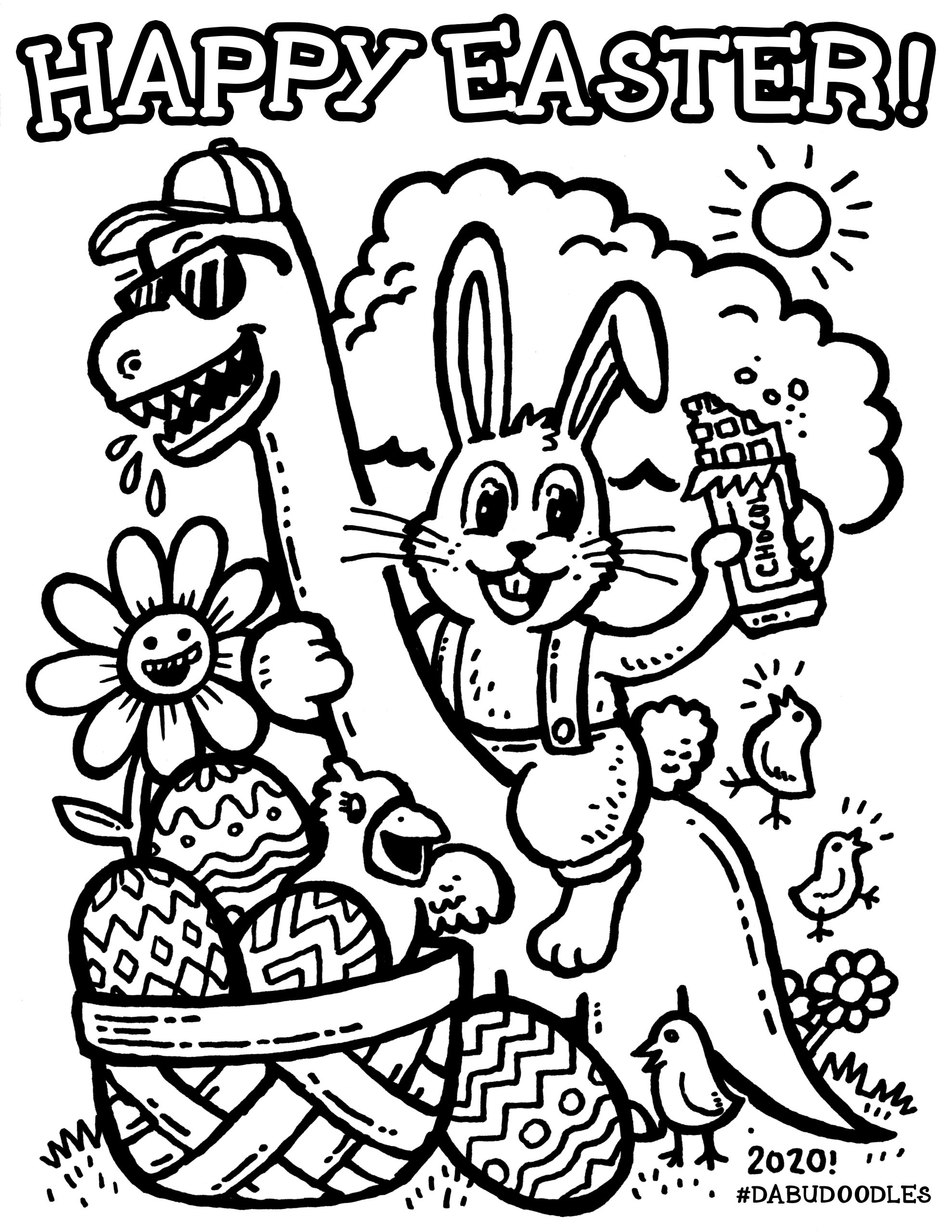 80 Printable Coloring Easter Pictures 4