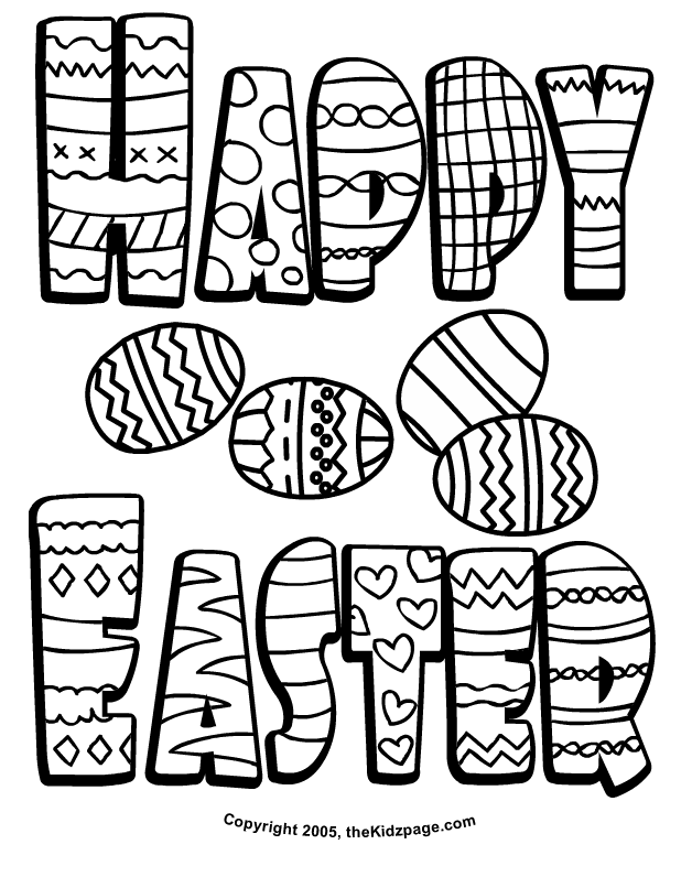80 Printable Coloring Easter Pictures 40