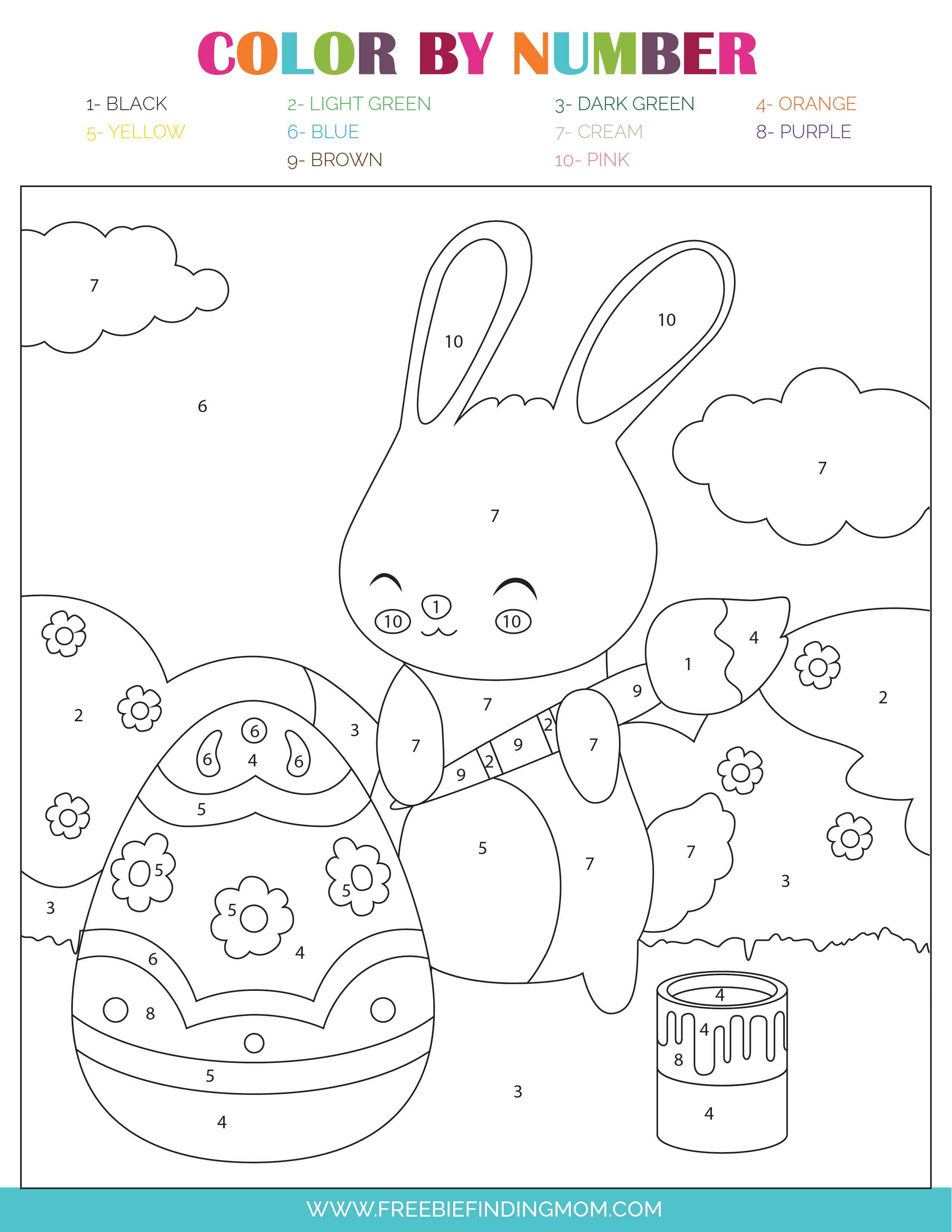 80 Printable Coloring Easter Pictures 43