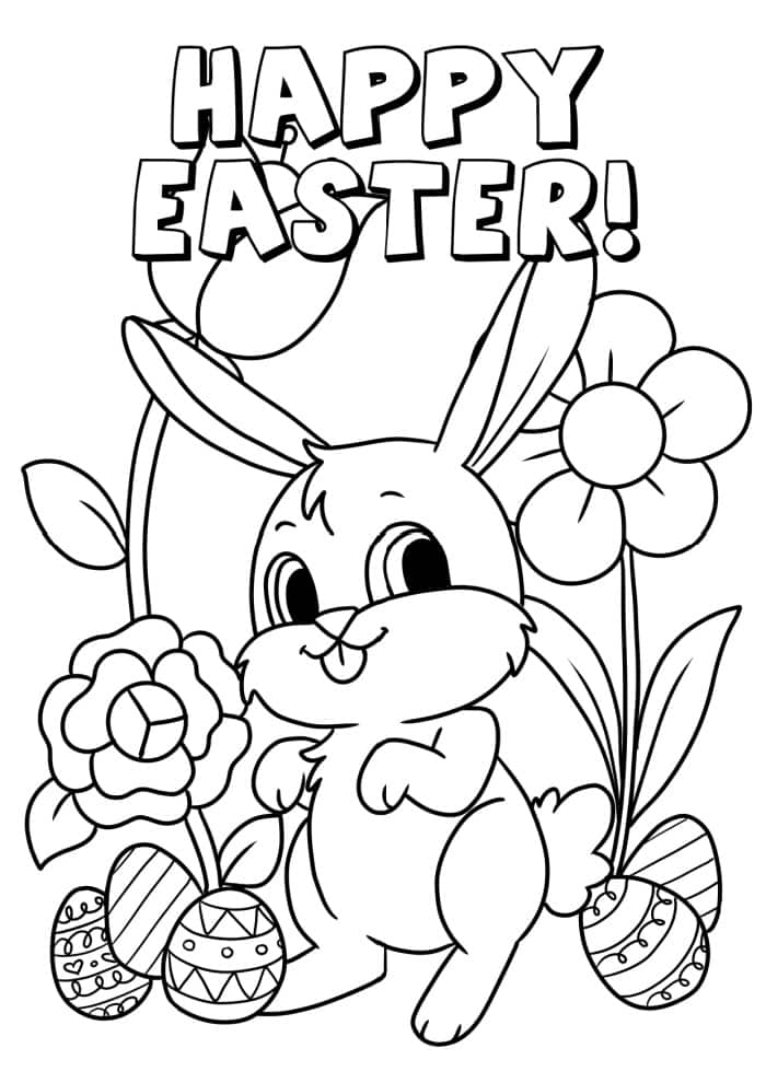 80 Printable Coloring Easter Pictures 48