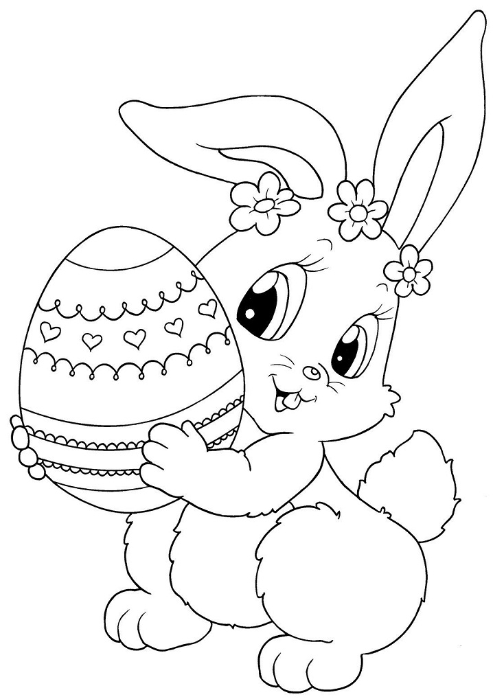 80 Printable Coloring Easter Pictures 49