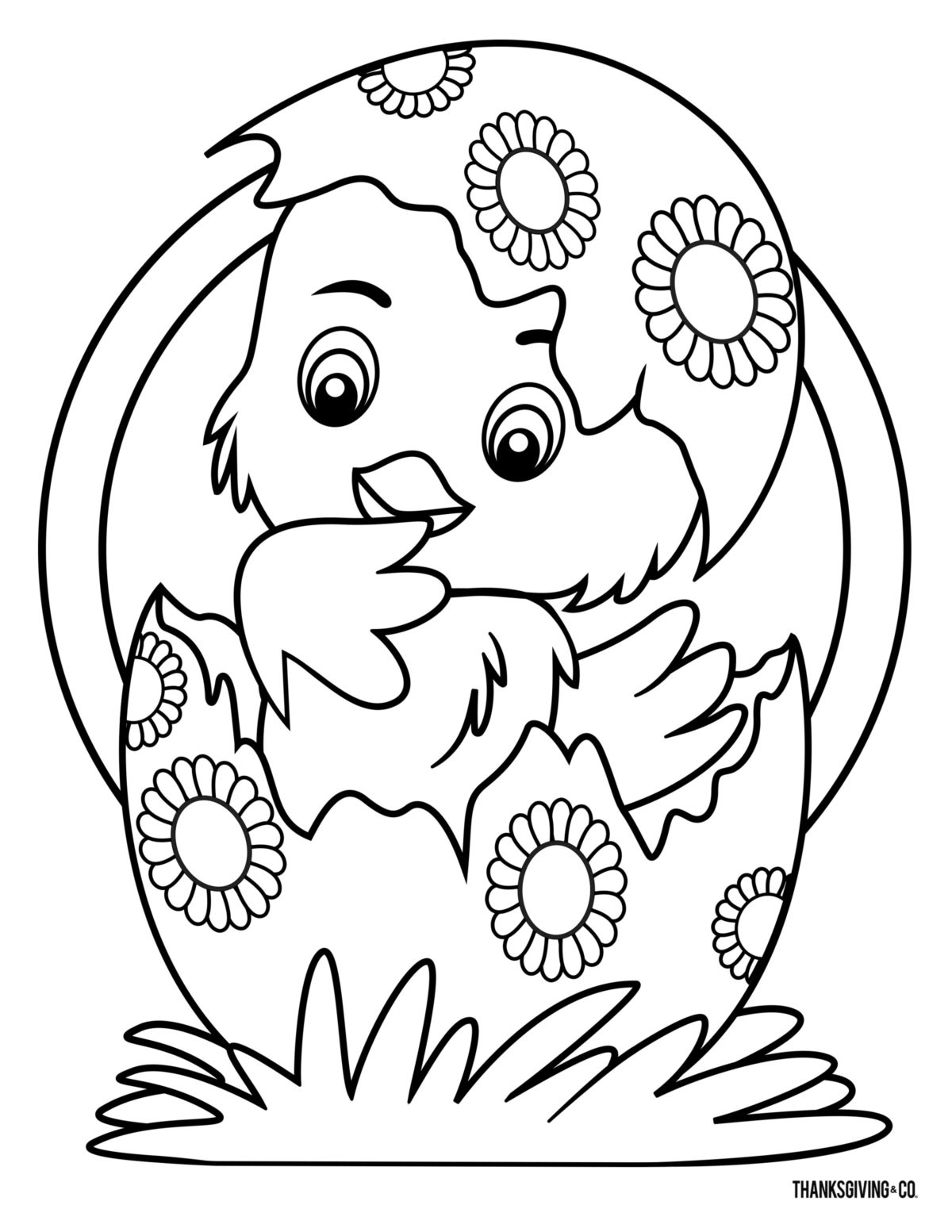80 Printable Coloring Easter Pictures 62