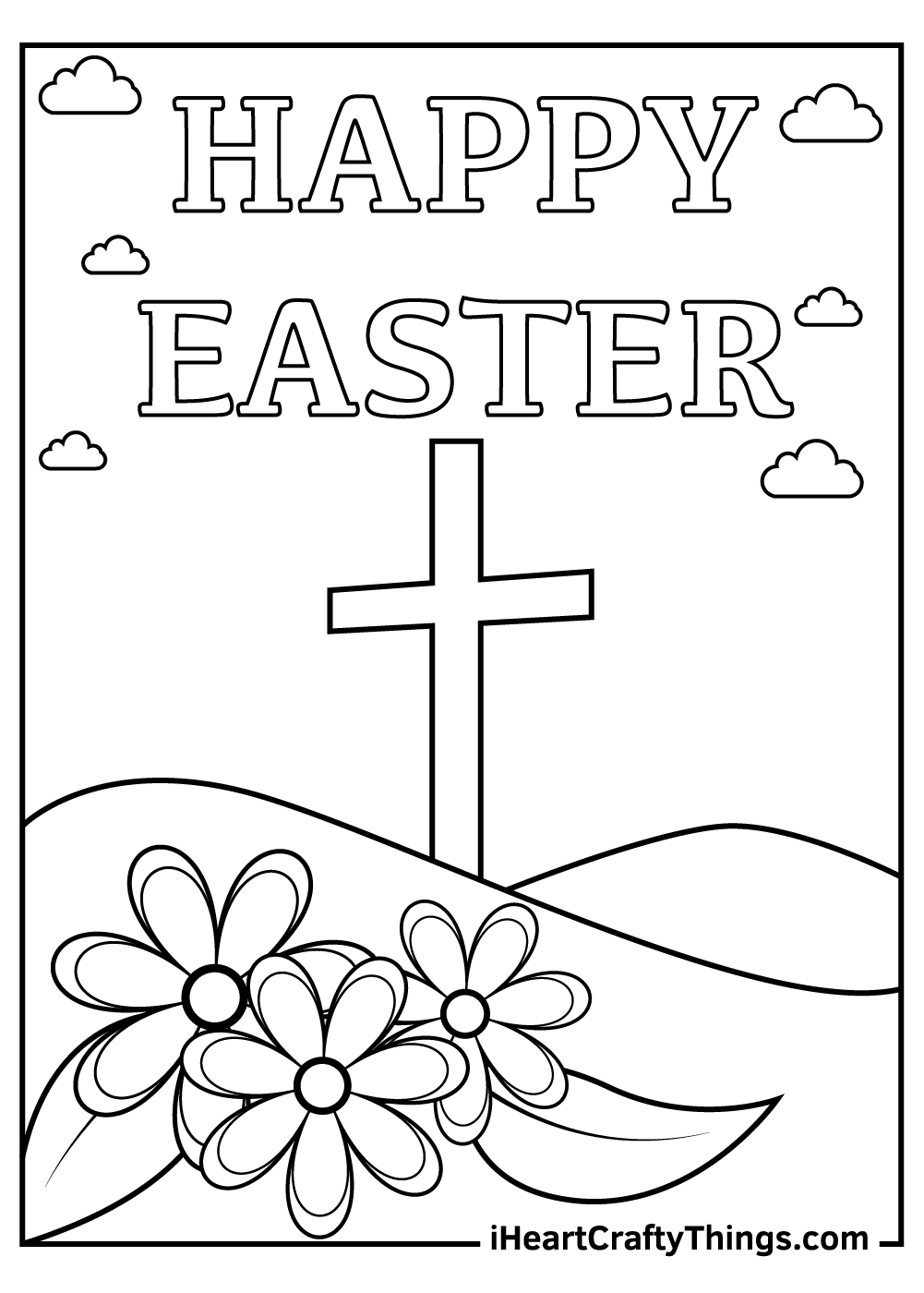 80 Printable Coloring Easter Pictures 63